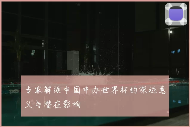 专家解读中国申办世界杯的深远意义与潜在影响
