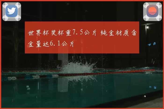 世界杯奖杯重7.5公斤 纯金材质含金量达6.1公斤