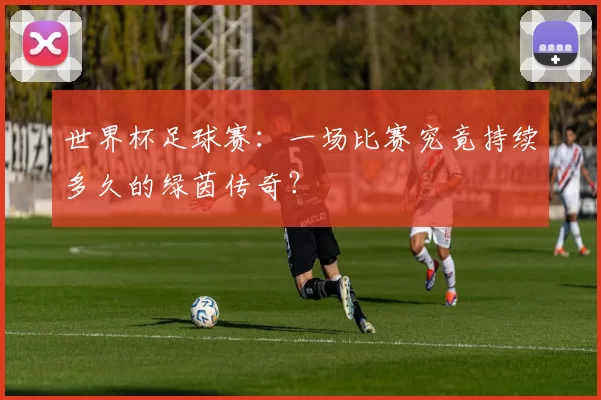 世界杯足球赛:一场比赛究竟持续多久的绿茵传奇?